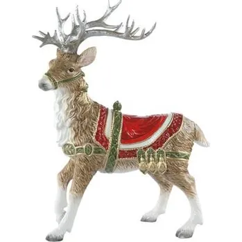 Vánoční dekorace Goebel Figurka Sob se stříbrným parožím - Fitz & Floyd XMAS