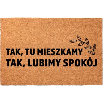 Rohožka Hotová gumová kokosová rohožka 40 x 60 cm