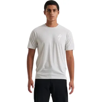 Běžecké oblečení Triko Specialized Triko Specialized S-logo Tee ss pánské kr.r. dove grey L L