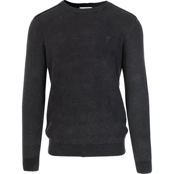 Pánský svetr Pánský Svetr GUESS YANN LS CN WASHED STITCHED SWT M3YR11Z2BB0-JBLK – Černá M