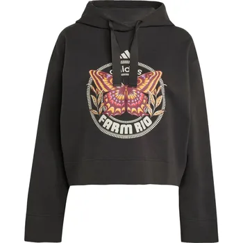 Dámská mikina Dámská Mikina ADIDAS FARM HOODIE JL8607 – Černá XS