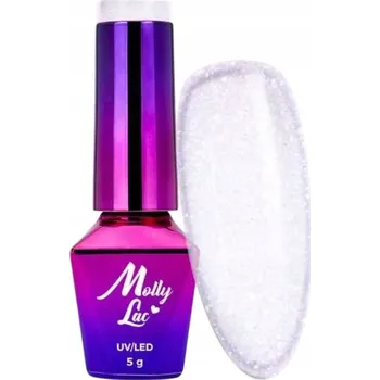 Lak na nehty Hybridní lak na nehty MOLLYLAC 10g Bling It On! Sucree Č. 500