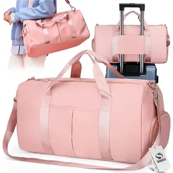 CESTOVNÍ TAŠKA DÁMSKÁ SPORTOVNÍ ŠEDOBÉŽOVÁ PŘÍRUČNÍ ZAVAZADLO DO LETADLA