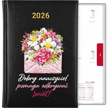 Kalendář Knižkový kalendář 2026 A5 černý