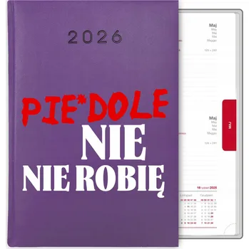 Kalendář Knihový kalendář 2026 A5 fialový