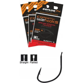 Rybářský háček Háček Genlog Bream Special Feeder 8 zemní splávkový 10 ks