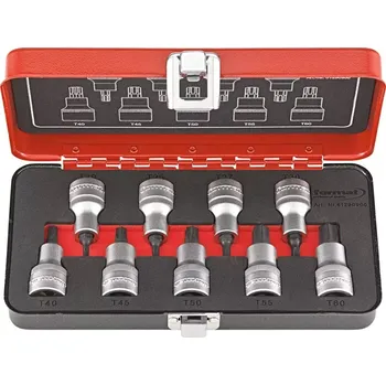 Bit Sada adaptér-bity 1/2" T20 do T60 9 ks. FORMAT