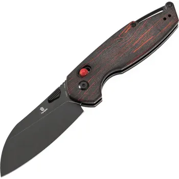 kapesní nůž Tenable Knives Model 6 Blackwash 14C28N, Červená & Černá G-mascus T1022V7