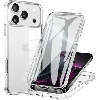 Dvoudílné pouzdro na přední i zadní stranu pro iPhone 17 Pro Max - čiré