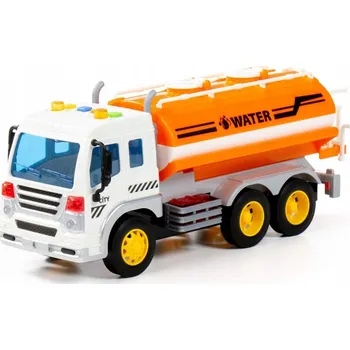 autíčko Inerciální tanker Polesie City 89816 , oranžovo-bílý