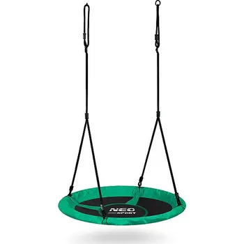 Hra na zahradu Neo-Sport Swingo Houpačka Čapí hnízdo 100 cm, zelená
