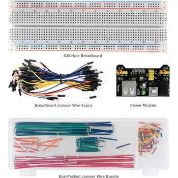Robot Keyestudio KS0340 Arduino sada Breadboard 830 + propojovací kabely p