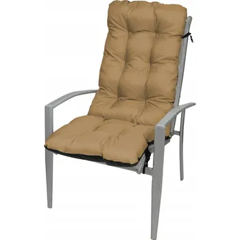 Polštář Poduszka na leżak krzesło ogrodowe 123x48 béžová