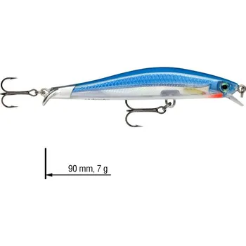 Umělá nástraha Wobler jednodílný RipStop RAPALA 9 cm - Color: SB