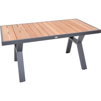 Zahradní stůl Rojaplast ROTTERDAM jídelní hliníkový stůl 138x80 cm