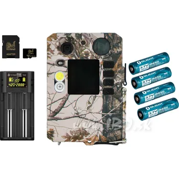 Nabíječka baterií TETRAO Strix 18 Gen.II 27Mpx + 4ks baterií, nabíječka TETRAO, SD karta