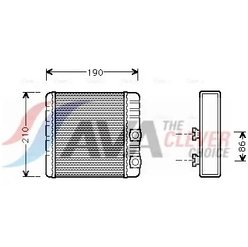 Výměník tepla Výměník tepla, vnitřní vytápění AVA Benelux BWA6211