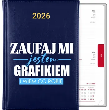 Kalendář Knižní kalendář 2026 A5 modrý