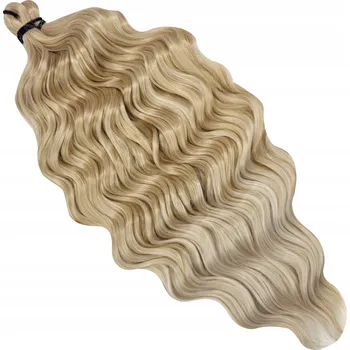 Příčesek Syntetické vlasy AFROLOKI pro česání ANNA PRO Ombre Blond 55cm #T16A/56C