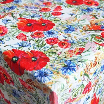 ubrus Olzatex Teflonový ubrus tisk Vlčí máky 100x140