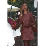 Dámské šaty MOE M870 MAROON L