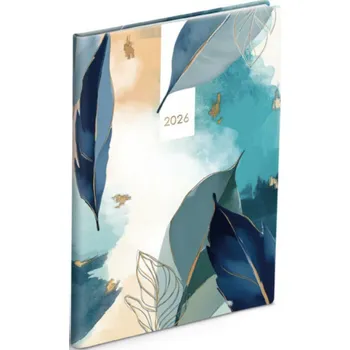 Diář Týdenní diář 2026 - Elegantní peříčka