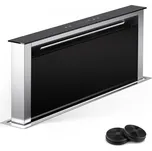 Klarstein Royal Flush 75cm 604.1m³/h Výsuvná Digestoř Černá/Stříbrná (10046284)