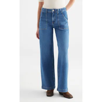 Cup Of Joe dámské wide leg džíny Lulu středně modré Velikost: 32/32