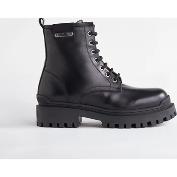 Dámská zimní obuv Dámské Zimní boty KARL LAGERFELD BIKER II MID LACE BOOT KL41650-000 – Černá 38