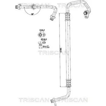 Vedení klimatizace HADICE KLIMATIZACE 9010 28047 TRISCAN
