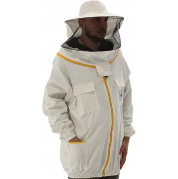 Pánská mikina Mikina Křeček s odnímatelným kloboukem L, bílá