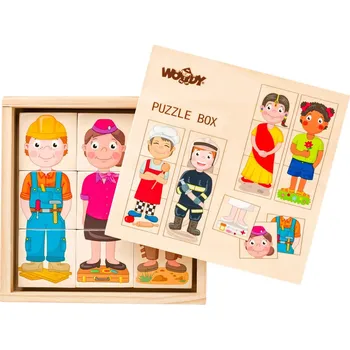 Puzzle WOODY DŘEVO Puzzle skládačka Lidé a povolání *DŘEVĚNÉ HRAČKY* 90329
