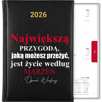 Kalendář Knižkový kalendář 2026 A5 černý