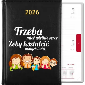 Kalendář Knižkový kalendář 2026 A5 černý