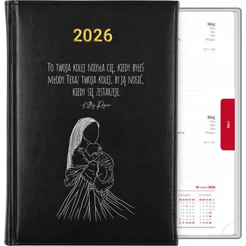Kalendář Knižkový kalendář 2026 A5 černý