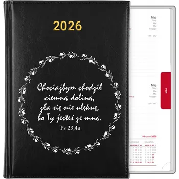 Kalendář Knižkový kalendář 2026 A5 černý