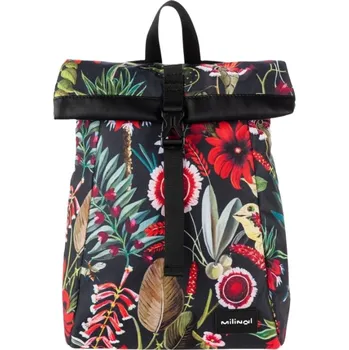 Městský batoh Milinal Dámský rolovací batoh Roll Mini ornament flowers 14l