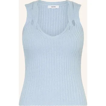 Reiss Dámský Pletený Top Alethia Se Lnem, 45 blue, 40
