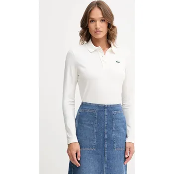 Pánské tričko Tričko s dlouhým rukávem Lacoste, 34, béžová, 01X