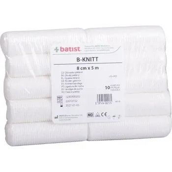 Batist Medical Batist B-KNITT Obinadlo pletené 8 cm x 5 m, 10 ks