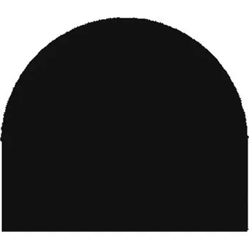 KOVO KRAUS Plech pod kamna radiusový R500, tl.1,5mm, 1000x800mm, černý