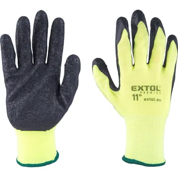 Pracovní rukavice Rukavice Extol Premium 8856647 nylonové, bezešvé, polomáčené v latexu, velikost 11"