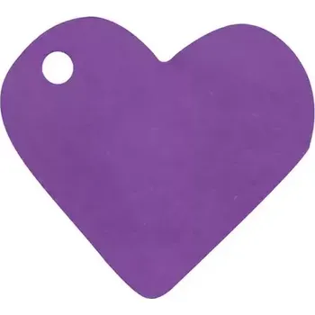 Svatební dekorace Jmenovka srdce - fialová