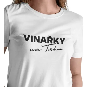 Dámské tričko Dámské bílé triko - Vinařky na tahu XXL