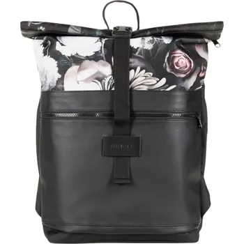 Městský batoh Milinal Městský rolovací batoh Rolltop Floral 20l