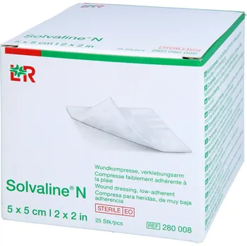 Kompres Komprese Solvaline N speciálně savá sterilní 5x5cm 25ks