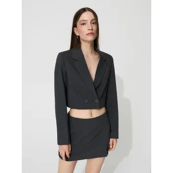 Dvouřadý blejzr - L - House - tmavošedý - 284EW-90X