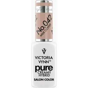 Lak na nehty VICTORIA VYNN Hybridní gel lak PURE CREAMY HYBRID 042 Milk Coffee 8 ml
