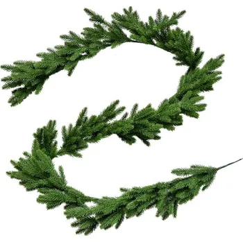 Vánoční ozdoba Vánoční girlanda / umělé jehličí větvičky – 180 cm