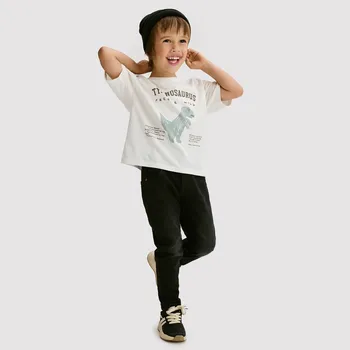 Chlapecké tričko Reserved - Bavlněné tričko - krémová - 016FH-01X - 016FH-01X-98